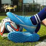 Football Boots Men's Soccer Shoes Indoor Breathable Turf Low Top Anti Slip 4 Colors Mart Lion   