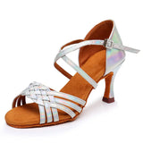  Latin Dance Shoes Summer High Heel Indoor sandal for Women Tango Jazz Pole Dance Party Ballroom Performance MartLion - Mart Lion