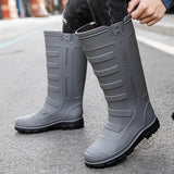 Outdoor Men's Boots for Couples High Rain Shoes Waterproof Galoshes Husband Fishing Work Garden Rainboots Women Rubber MartLion   