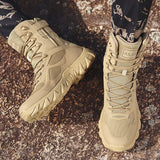 Tactical Boots Men's Outdoor Military High Top Combat  Anti-Slip Work Safty Shoes Mart Lion   