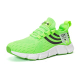 Women Sneakers Mesh Breathable White Running Platform Shoes Outdoor Sports MartLion Green 46 