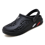 Men's Sandals Outdoor Beach Shoes Slippers Casual Slip On Women Breathable Clogs Mart Lion Black Eur 36 