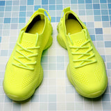 Chunky Summer Sneakers Men's Breathable Sport Shoes Mesh Running Tennis Slip on Casual Walking Mart Lion   