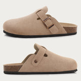 Trendy Clogs For Women Slippers Suede Mules Men's Cork Home Sandals with Arch Support Leather Potato Shoes MartLion   