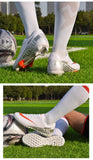  Men's Low-Top Professional Soccer Shoes Anti-Slip Kids Grass Training Football Boots Ultralight FG TF Non-Slip Chuteira MartLion - Mart Lion