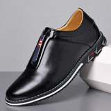 Men's Casual Leather Shoes Slip-on Driving Flats Outdoor Sports Mart Lion Black 39 China