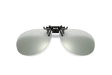Driving Clip On Sunglasses Men's for Myopia Eyeglasses Vintage Women UV400 Lens Night Vision Fishing MartLion discoloration gray  
