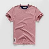 Men's Solid T-shirt Cotton t shirt Men Causal O-neck Basic shirt Male MartLion Followred62 XL 