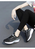 Women's Sports Shoes High Elastic Popcorn Soft Sole Breathable Running Student Tennis Player Elegant Casual Hiking Mart Lion   