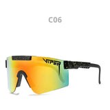  Pit viper Sport Sunglasses men's polarized outdoor eyewear tr90 frame uv400 protection black lens C23 MartLion - Mart Lion