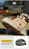 Work Boots Toe Shoes Men's Lightweight Indestructible Work Sneakers Puncture-Proof Security MartLion   