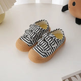 Spring Sneakers For Baby Children Kindergarten Indoor Canvas Shoes Boys Girls Cute Zebra Crossing Print Casual MartLion   