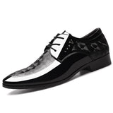 Men's leather shoes dress all-match casual shock-absorbing wear-resistant oversized Mart Lion style 2 black 38 