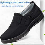 Autumn Men's Casual Breathable Cloth Shoes Low Top Flat Lace up Waterproof Leather Casual Lazy MartLion   