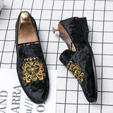 Men's Driving Casual Peas Suede Footwear Leather Luxury Moccasins Black Loafers Flats Lazy Boat Shoes MartLion   