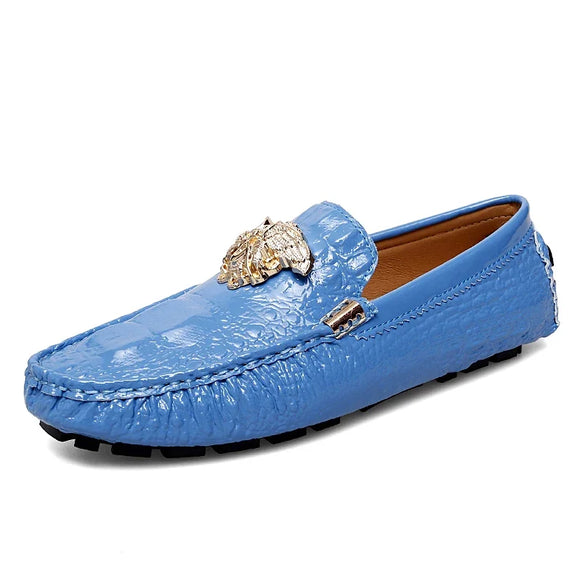  Boat Men's Classic Drive Casual Leather Comfy  Loafers Shoes Bright Color Loafers MartLion - Mart Lion