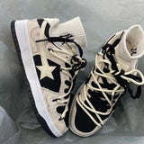  Fall Canvas Sneakers Tennis Lace Up Student Vulcanized Shoes Casual Running Kawaii Outdoor Couple Non-slip MartLion - Mart Lion