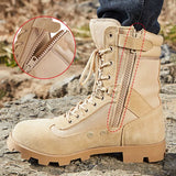 Combat Boots Men's High-top Non-slip Breathable Outdoor Hiking Climbing Sports Shoes Military Training Tactical MartLion   
