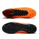 Soccer Shoes Men's For Training Elastic Spikes Cleats Non Slip Wear Resistant Lightweight Ankle Protect Football MartLion   