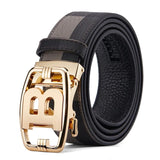 Belt Men's B Letter Automatic Buckle 3.5cm Wide Leather Casual Belt for jeans Ceinture Homme MartLion