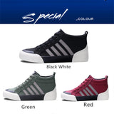 Green High-Top Canvas Shoes Men's Winter Sneakers Warm Fur Shoes Lace-up Casual Sneaker Man MartLion