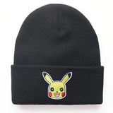 Anime Characters Pokemon Pikachu Go Adjustable Knit Hat Hip Hop Boy Girl Hat Autumn Winter Child Hat Christmas Toy Birthday Gift MartLion hiese  