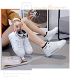 Women's High-top Breathable Sneakers Trend White Flat Casual Sports Designer Running Shoes Tennis MartLion   