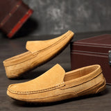 Suede Leather Men's Loafers Luxury Casual Shoes Boots Handmade Slipon Driving  Moccasins Zapatos Mart Lion   