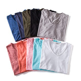 Outdoor Casual T-shirt Men's Pure Cotton Breathable Crewneck Slim Short Sleeve