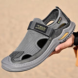 Men's Sandals Summer Breathable Mesh Sandals Outdoor Casual Lightweight Beach Sandals Shoes MartLion   