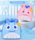 Cartoon Whale School Bags for Kids Light Weight Kindergarten Girls Kawaii Backpacks Toddler Boys Back Pack Mochilas Escolares MartLion   