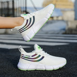 Women Sneakers Mesh Breathable White Running Platform Shoes Outdoor Sports MartLion   