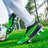 Soccer Shoes Men's Low-Top Football FG TF Kids Grass Training Soccer Sneakers Anti-Slip Ankle Cleats Boots MartLion   