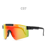 Hot Pit Viper PC Sunglasses Men's Outdoor Cycling Sport  Sun Glasses Women Wide View Mtb Goggles MartLion PVO1 C7 Only Sunglasses 