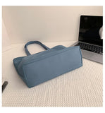 Tote Bag Simple Commuting Shopping Women's Shoulder Nylon Waterproof Cloth Bag Large Capacity Mart Lion   