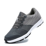 Men's Waterproof Golf Sneakers Outdoor Comfortable Walking Shoes Anit Slip Walking Golfers MartLion Hui 39 