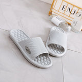 Non-Slip Slippers Men's Women Indoor Home Slides Bathroom Waterproof Shoes Soft Bottom Outer Wear Sandals Mart Lion Gray 36-37 