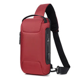 Multifunctional Crossbody Bag Single Shoulder Anti Theft Travel Waterproof USB Charging chest bag Backpack MartLion   