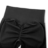 Seamless Knitted Fitness GYM Pants Women's High Waist and Hips Tight Peach Buttocks High Waist Nude Yoga Pants MartLion - Mart Lion