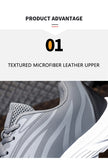 Waterproof Spring Autumn Leather Men's Shoes Thick Plush Warm Casual Sneakers Non-slip Walking Zapatos Hombre Mart Lion   