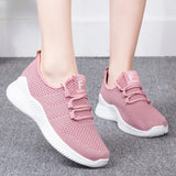 Casual Women's Sneakers Shoes Breathable Round Toe Platform Flats Ladies Running sports Luxury Flat MartLion   