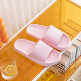 Bathroom Slipper Non Slip Shower Slides Sandals Women Men's Embossed Summer Pool Flip Flop Indoor Home Shoes Mart Lion Pink 3637 