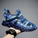 Trendy Running Shoes Mesh Casual Shoes Breathable Running Non-slip Men's Sneakers MartLion   
