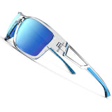 Polarized Sunglasses Fishing Eyewear Sports Glasses for Men Women Outdoor Cycling Camping Driving Surfing MartLion Transparent Blue  