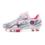 Youth Football Shoes Children's Training Competition Sports MartLion Black Pink 630-1 28 
