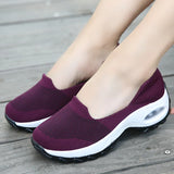 Platform Shoes Sneakers Women Running Breathable Mesh Slip-On Sports MartLion   