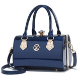 Luxury Patent Leather Women's Bags Diamond Ladies Handbags Bright Shoulder Ladies Wedding Mart Lion photo color1  