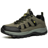 Spring Autumn Hiking Shoes Men's Outdoor Snow Boot Waterproof Trekking Mountain Sneakers MartLion 2006 Green 36 CN