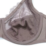 Underwear with Wire  Lingerie no Pad Striped Lace Solid Color Bra MartLion   