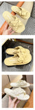 Women Slippers Summer Causal Outwear Korean Flat Sole Slippers Designer Pleated Shoes Female Mart Lion   